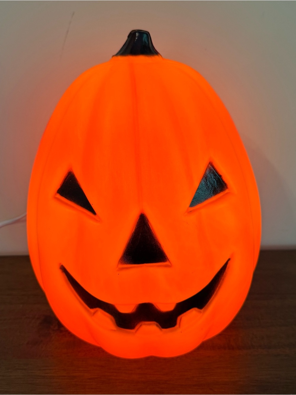 VTG Empire Plastic Halloween JACKO LANTERN Pumpkin Blow Mold 13”